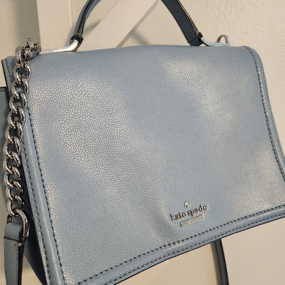 Kate Spade Patterson Drive Medium Maisie Crossbody Bag -‎ Blue Dawn Leather